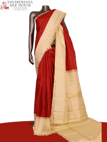 Pure Handloom Kanjeevaram Silk Saree